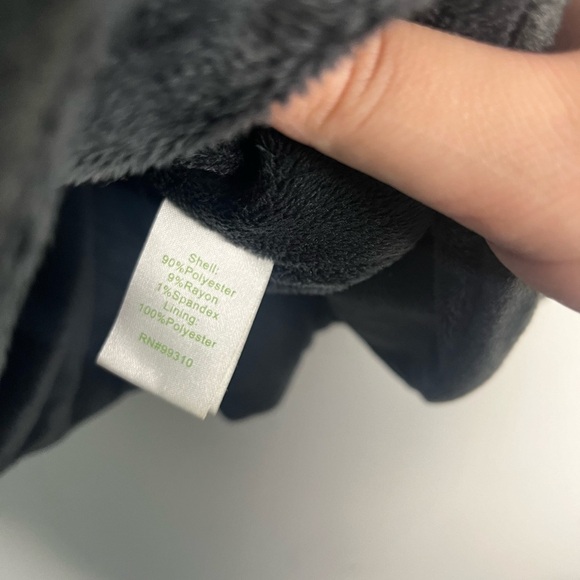 Garnet Hill Kids Grey peplum pea coat size large - Picture 2 of 5